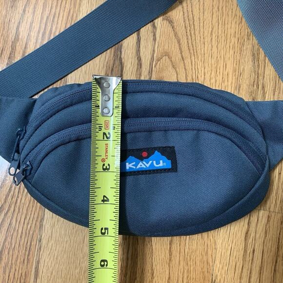 KAVU SPECTATOR Waist Pack Belt Bag 9” x 5” Dark Teal Blue Fanny Pack 2025 EUC - Picture 7 of 8